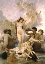 El nacimiento de Venus, Bougereau, 1879