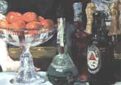 Fragmento de Bar en el Folies Bergère, de Manet
