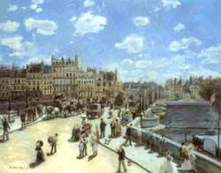 Paris: Le Pont Neuf, Renoir, 1872