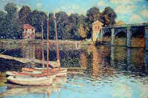 El puente de Argenteuil, Monet, 1874