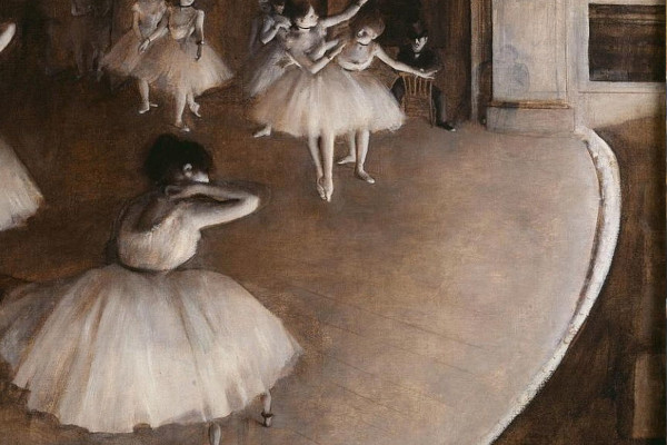 Repetición de un ballet-Degas